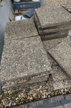Grindtegels  50x50  en 5cm dik
