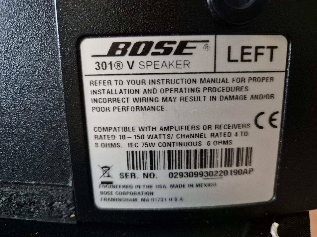 Bose 301 V speakers