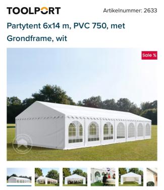 Partytent 6 x 14