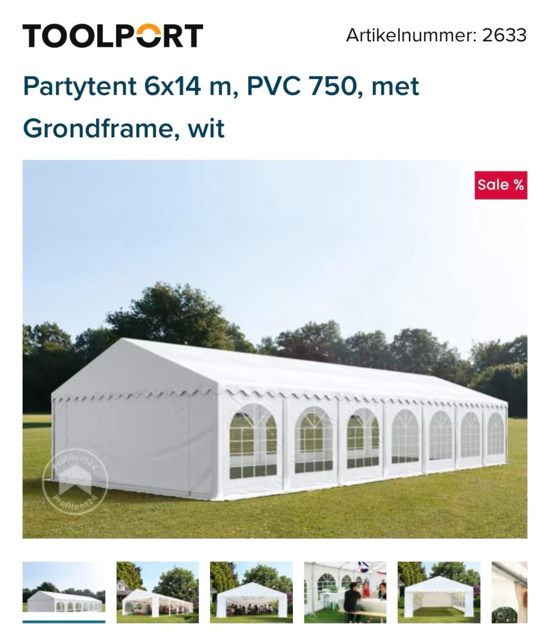 Partytent 6 x 14