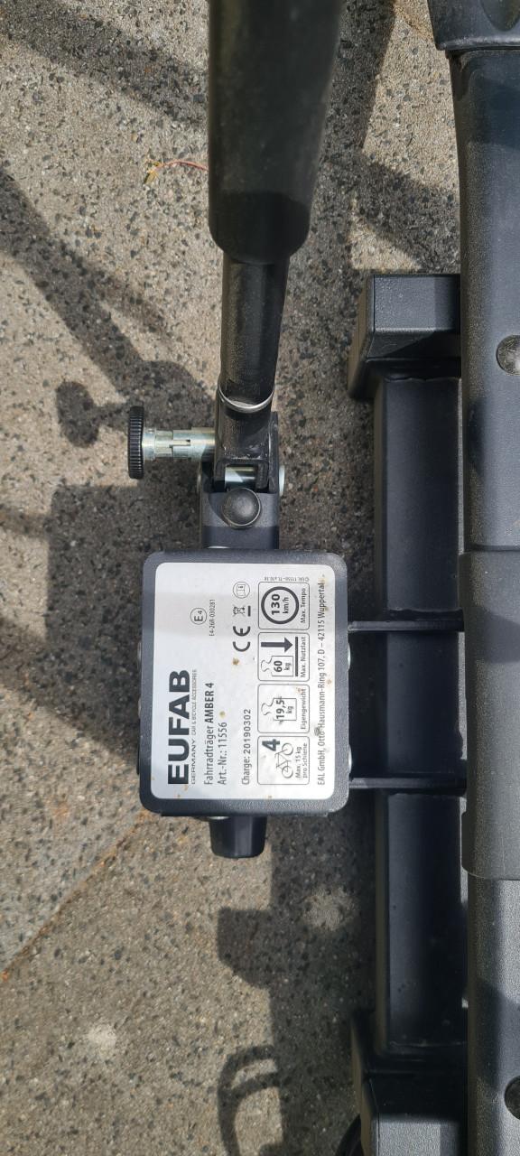 Eufab fietsendrager  voor 4 fietsen