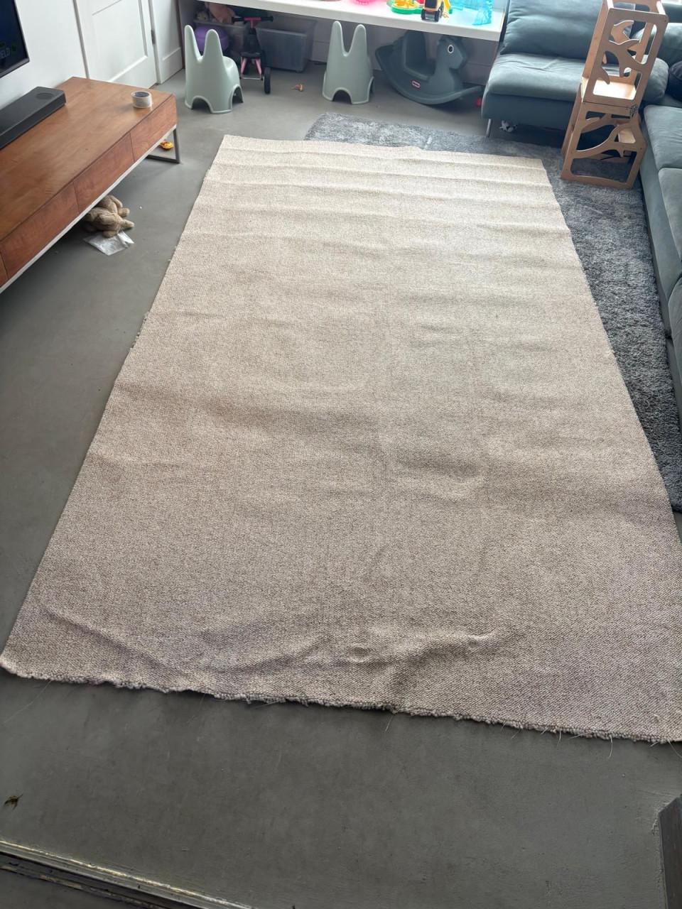 3x Ongebruikte Vloerbedekking - Tapijt Beige gemêleerd