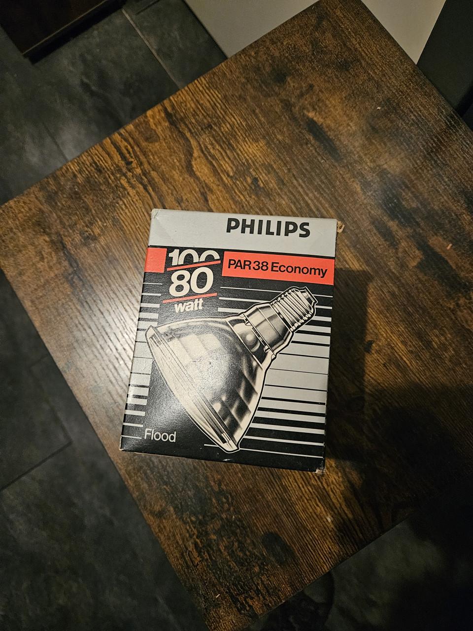 3 nieuwe Philips PAR38 Economy 80W Gloeilamp E27