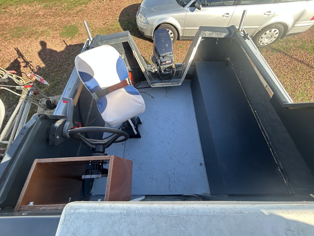 Kajuitboot Yamaha 20 PK met wat werk