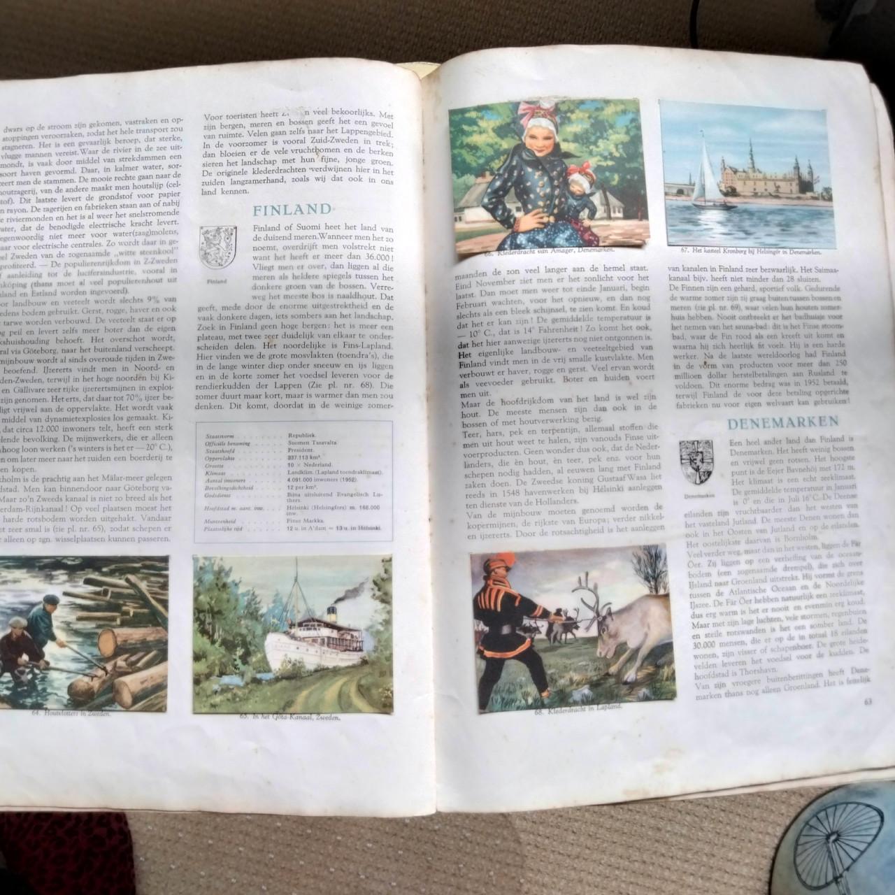 Oude geïllustreerde atlas Europa.