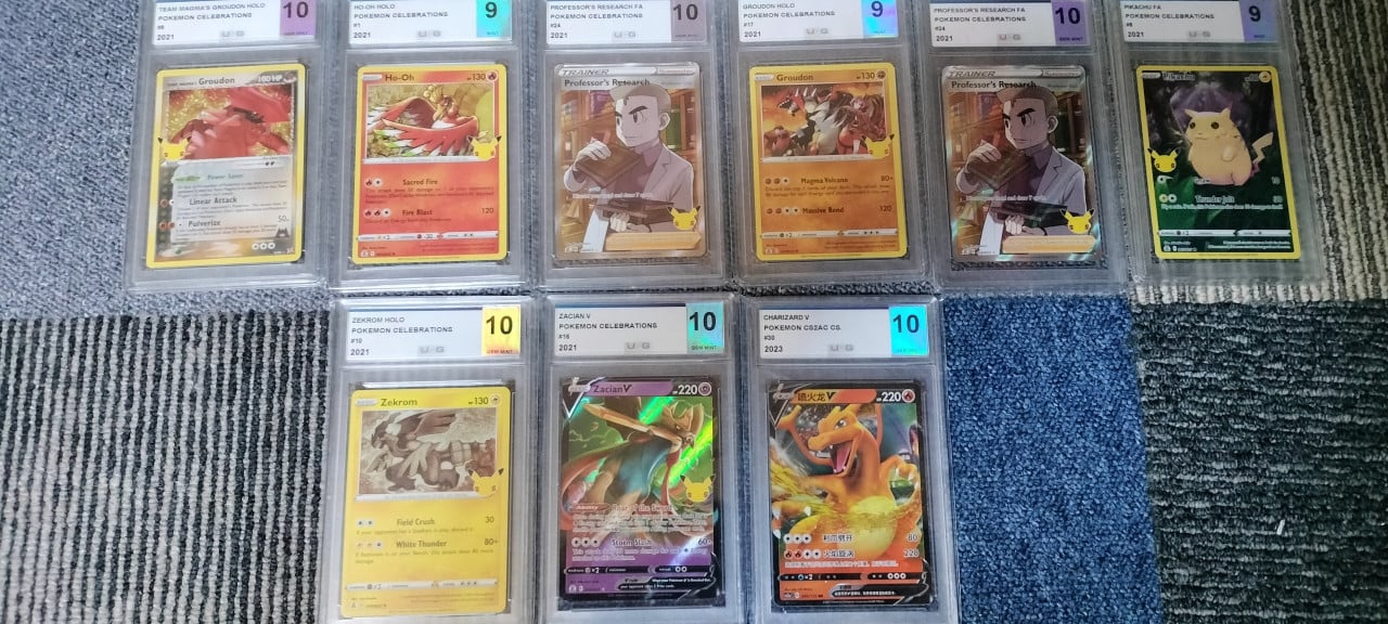 Pokemon slabs graded kaarten