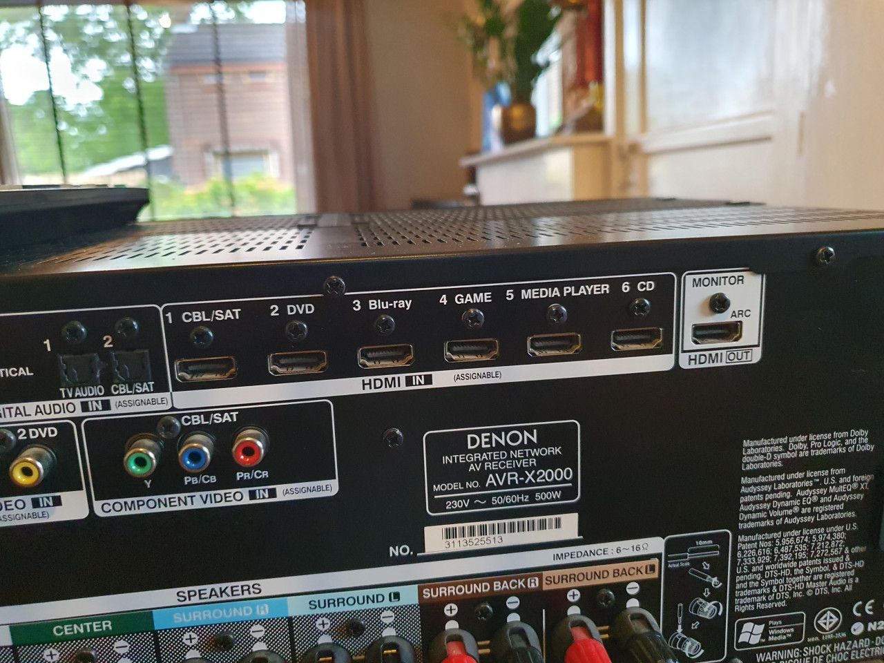 Denon AVR X 2000 versterker