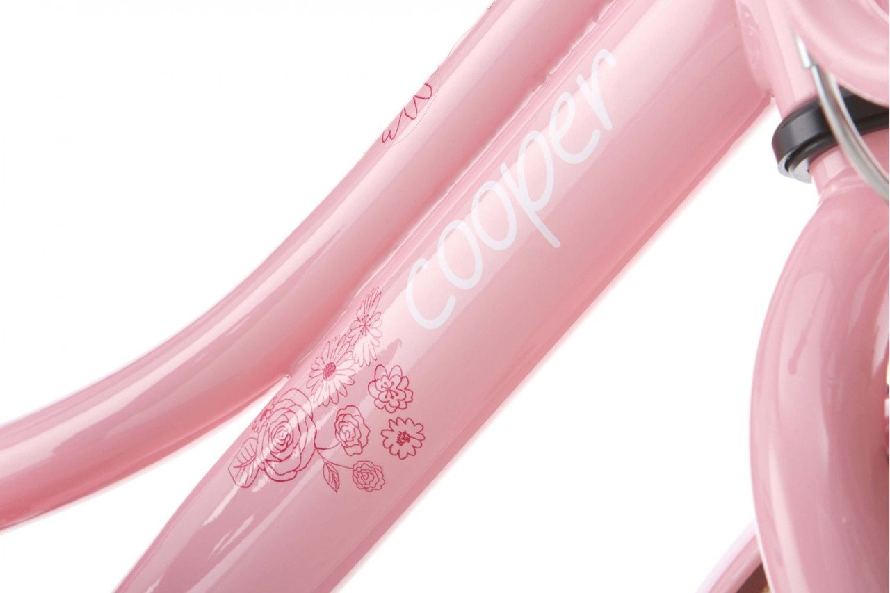 Nieuwe Supersuper 2025 Cooper Bamboo Meisjesfiets 12" 21cm Remnaaf 1 versn.