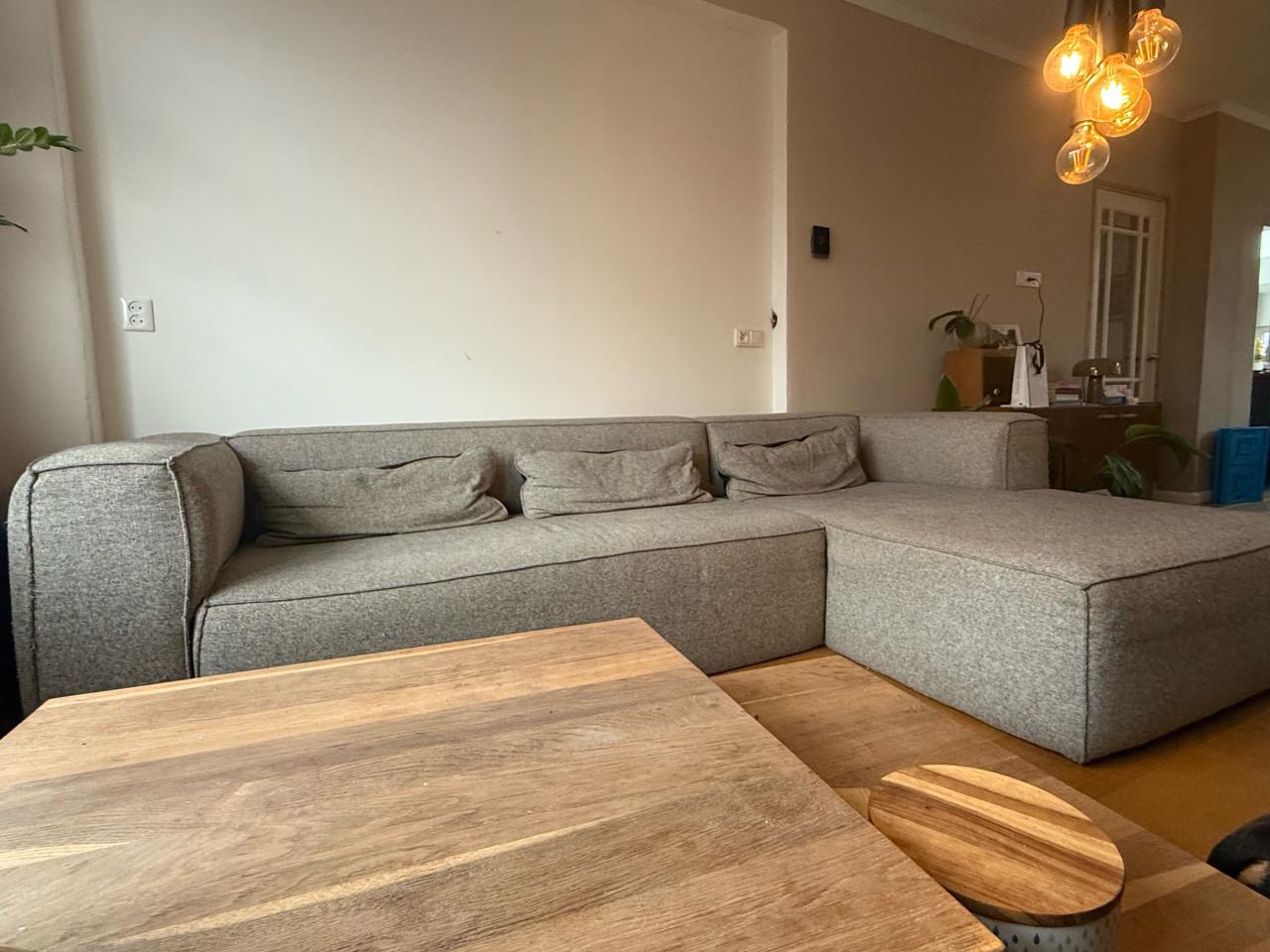 Stijlvolle woood hoekbank