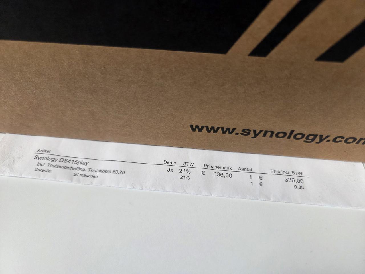 Synology NAS DS415 Play inclusief 3x 2tb WD RED