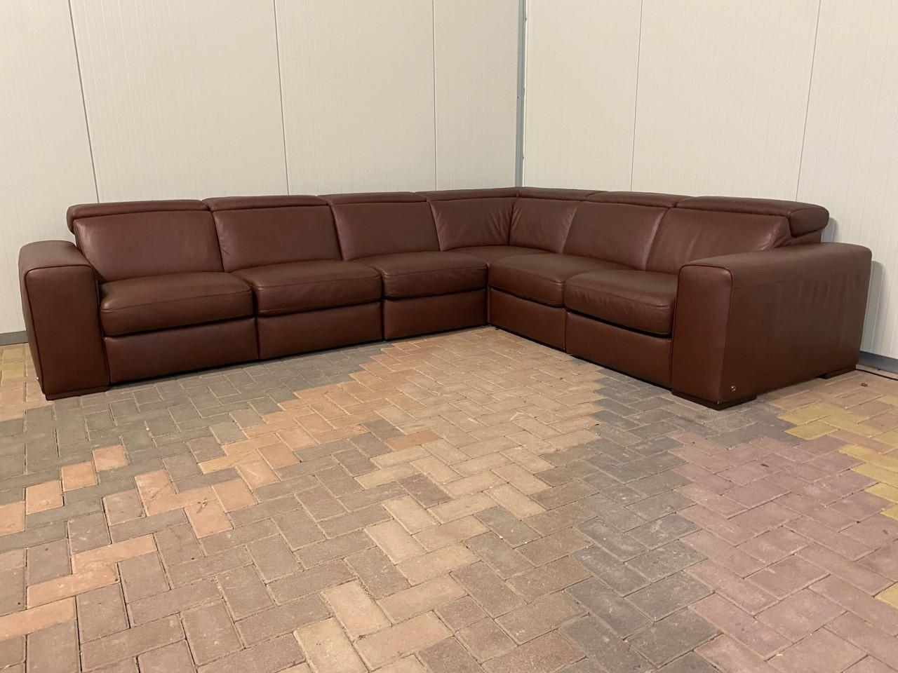 Natuzzi Editions B760 Leren Relax Hoekbank – Verstelbare Hoofdsteunen