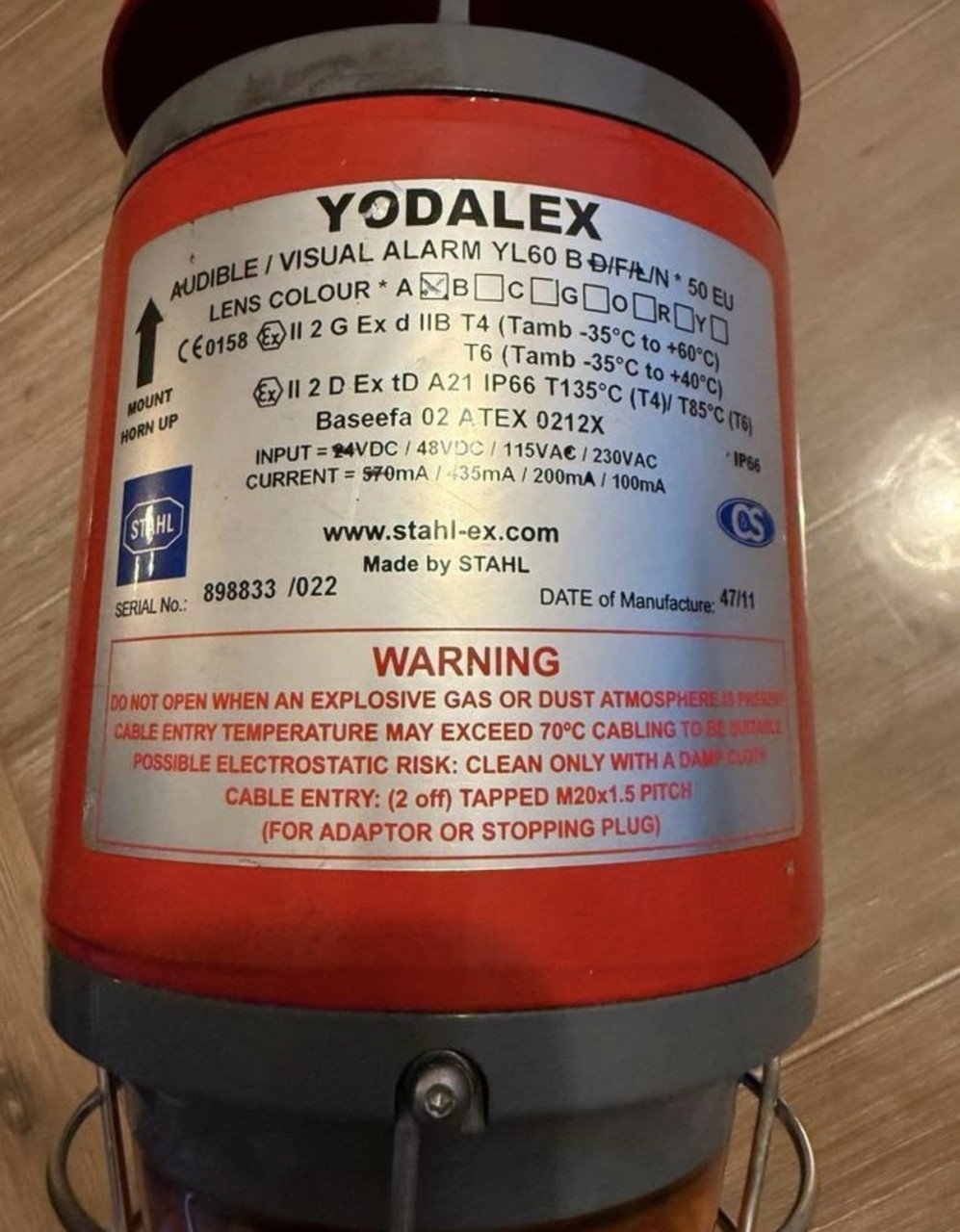 Ndustriële Yodalex alarm