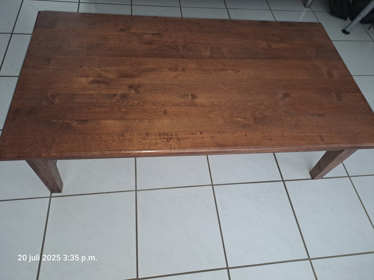 Massief houten salontafel