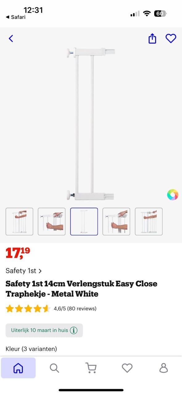 Traphekje en verlengstuk