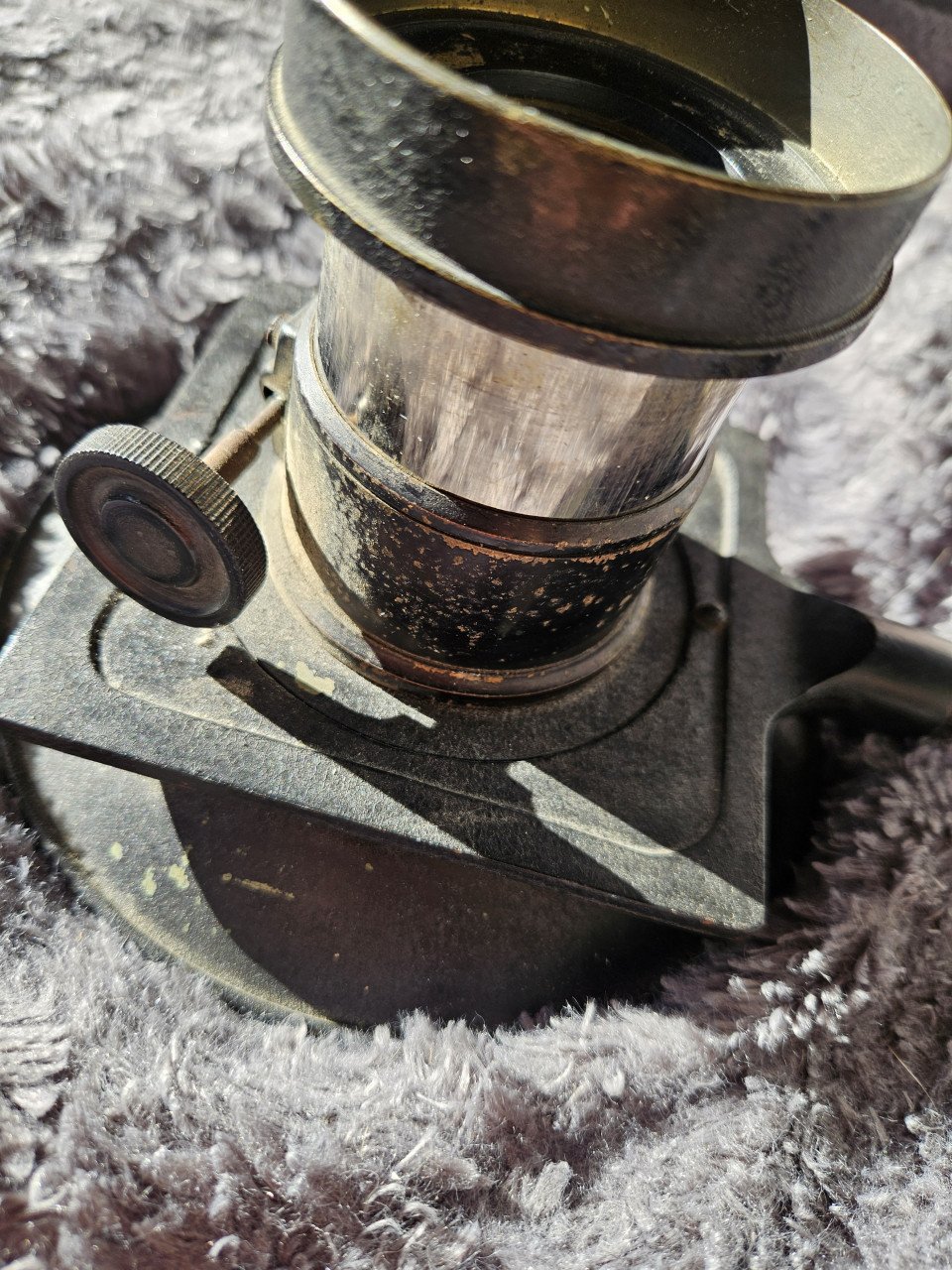 Mooie antieke foto lens ca 1900, glazen zijn nog helder....