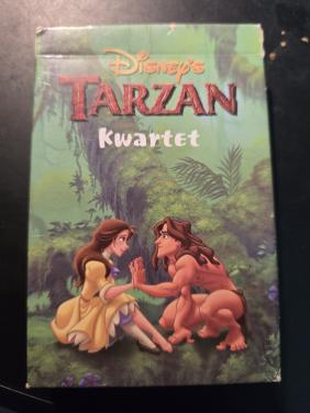 Origineel Disney's Tarzan kwartetspel uit 1999, uitgegeven door Cartamundi.