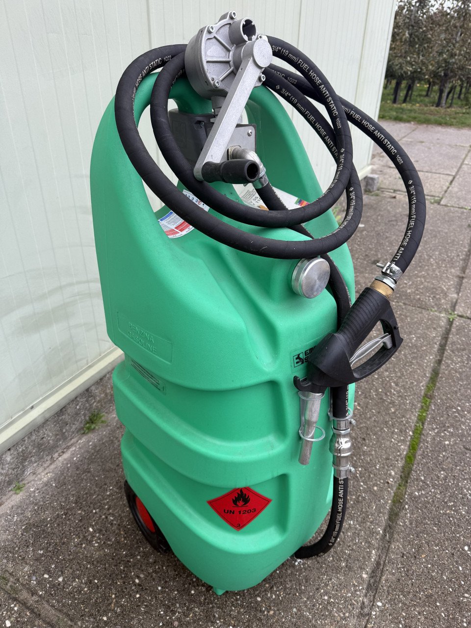 Mobiele brandstoftank benzine 110l handpomp (nieuw) Emiliana