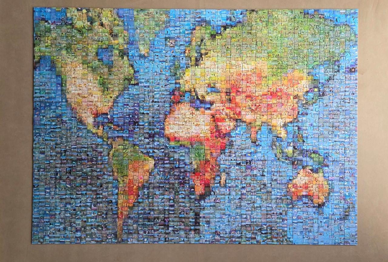 🤩 Prachtige Ravensburger Photomosaic puzzel 500 (wat grotere)