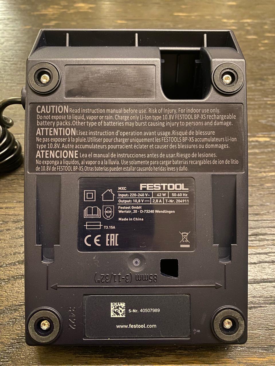 Festool MXC lader NIEUW!