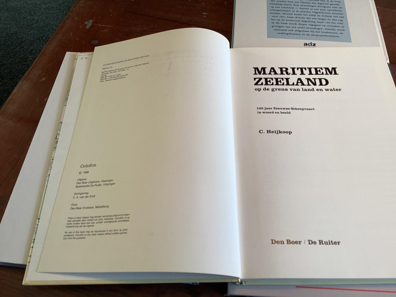 4x boeken over schepen door Cor Heijkoop