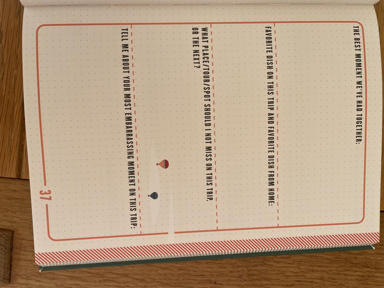 Friendship book for backpackers