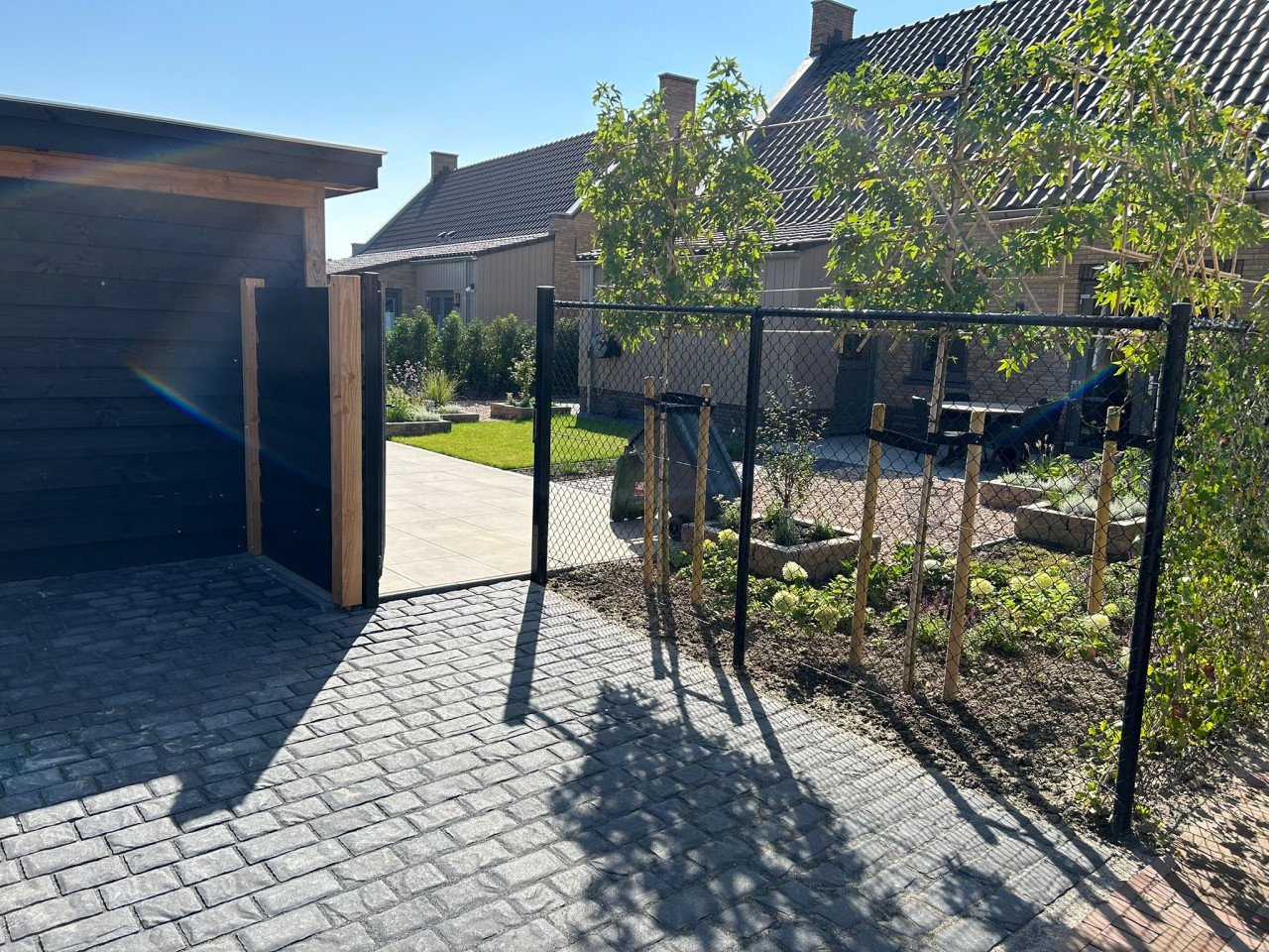 Tuin terras oprit bestrating