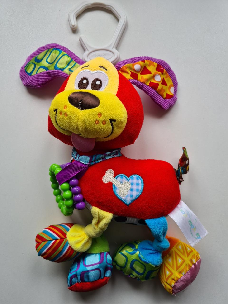 Playgro Activiteitenvriendje Pooky Puppy, een kleurrijk speeltje voor baby'