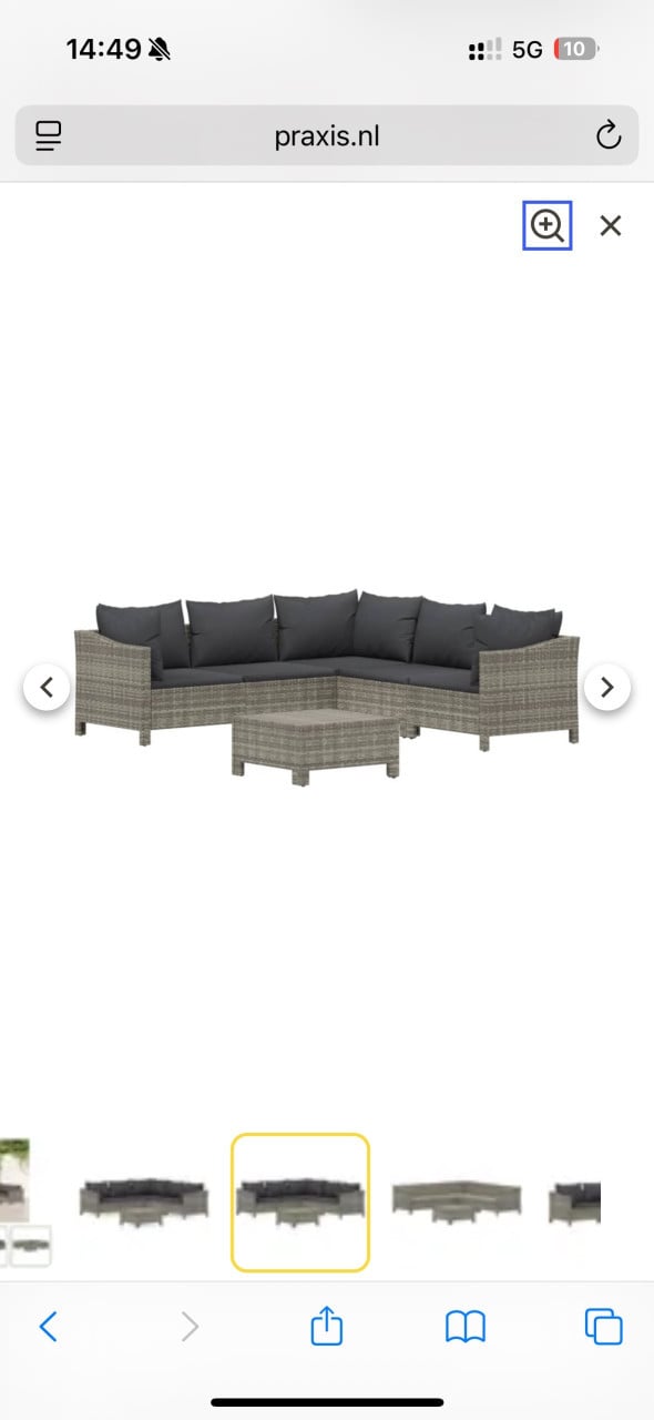 Loungeset 6 delig gloednieuw