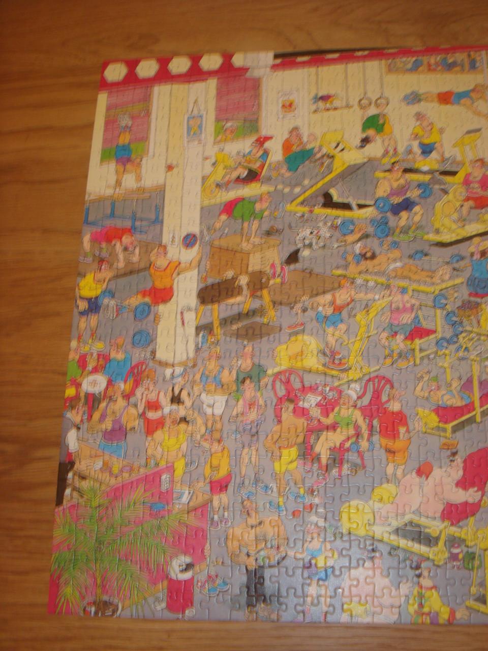 Te koop Complete Jan van Haasteren puzzel At the Gym 1000 stukjes