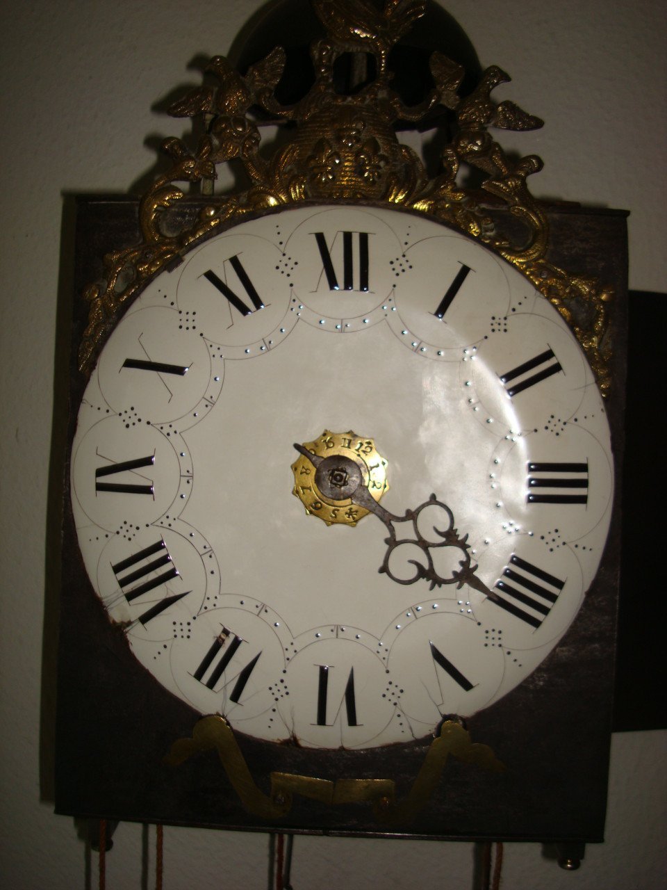 Mooie ANTIEKE 1 wijzer comtoise 1740 type morbier
