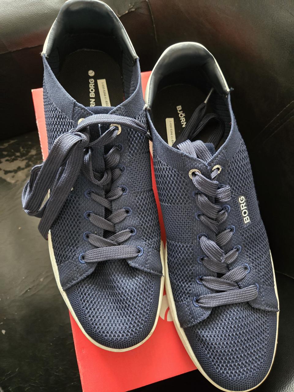 Blauwe heren sneakers van Bjorn Borg. Maat 46.