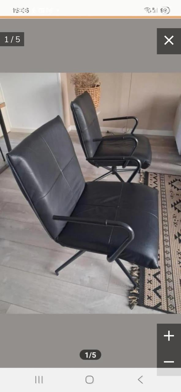 Lederen draaistoelen