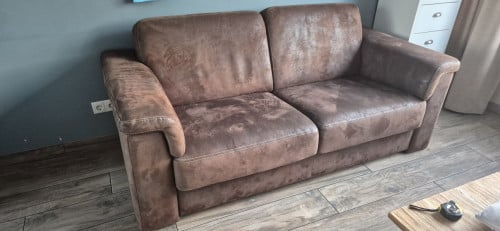 2,5 zits leren bank (2x)