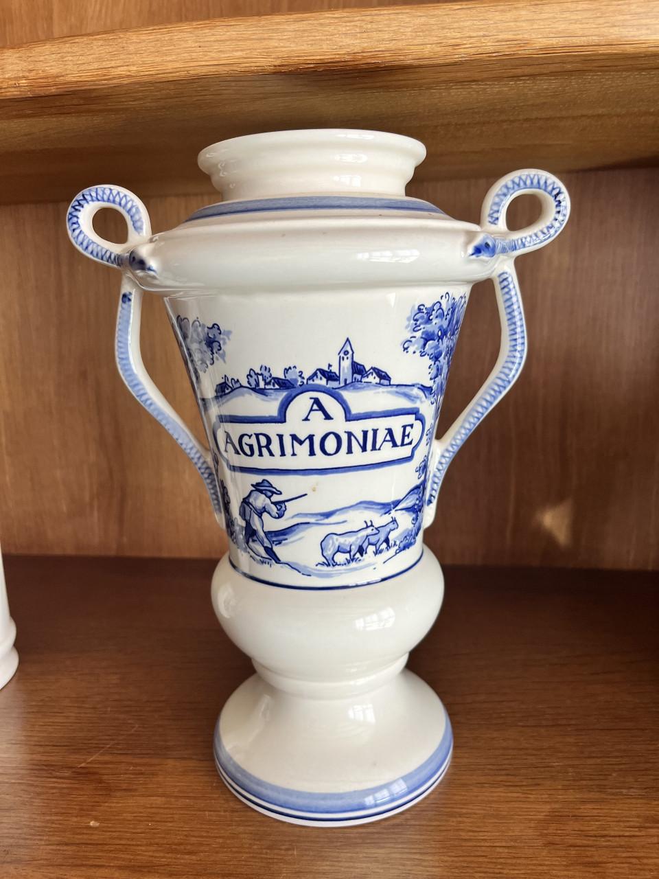 Flora Keramiek Hardenberg – Delfts blauw – apothekerspotten