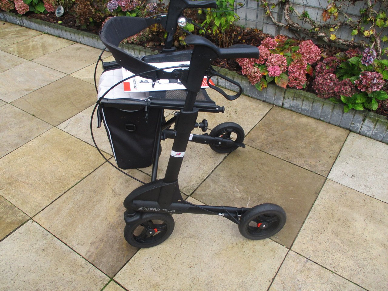 Zgan Topro Troja 2G opvouwbare scootmobiel +zitje tas rugsteun stokhouder