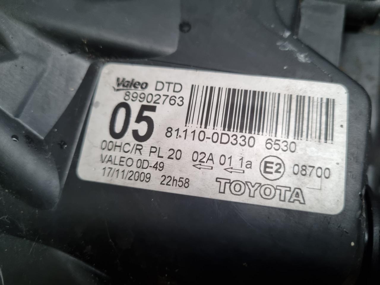 Koplamp rechts Toyota Yaris II P9 (2005-2011)