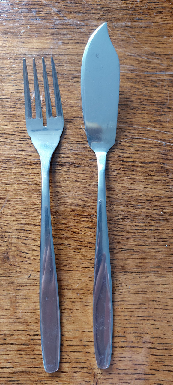Servies visbestek negendelig