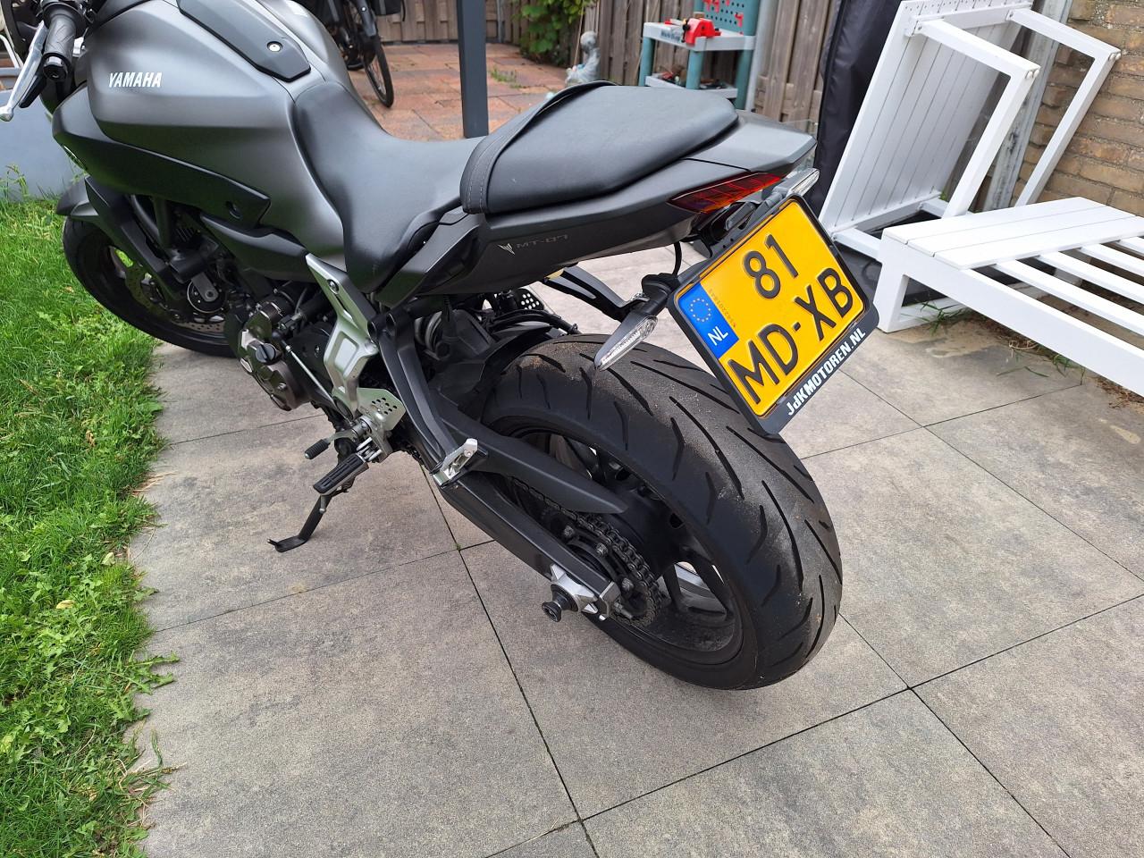 Yamaha MT-07 met Akrapovic