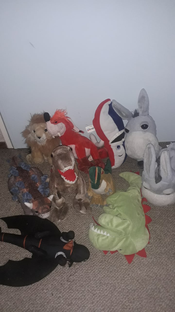 Partij speelgoed en knuffels