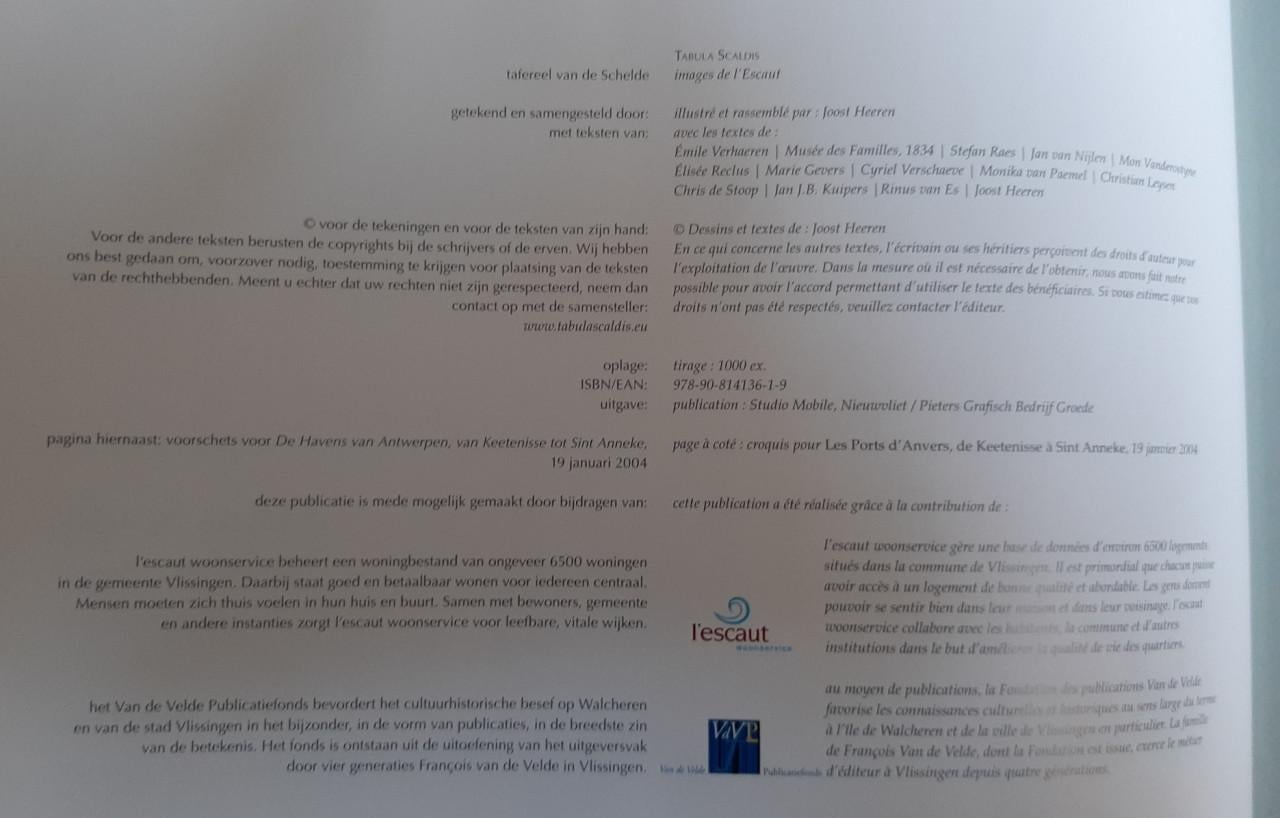 Tabula Scaldis - Tafereel van de Schelde / Images de l'Escaut (2-talig)