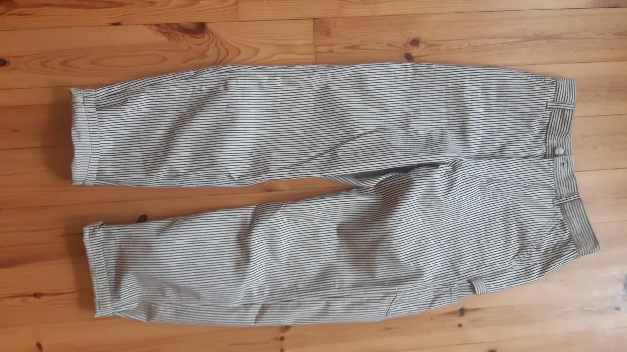 Carhartt broek zwart wit gestreept maat 24