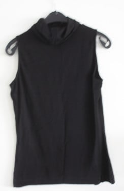 Zwarte top met col maat 40