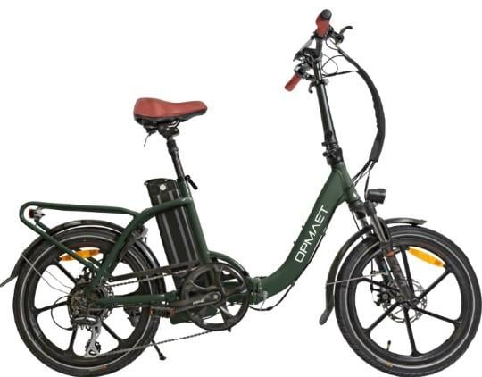 Opmaet fiets lage instapfiets met elektrische ondersteuning