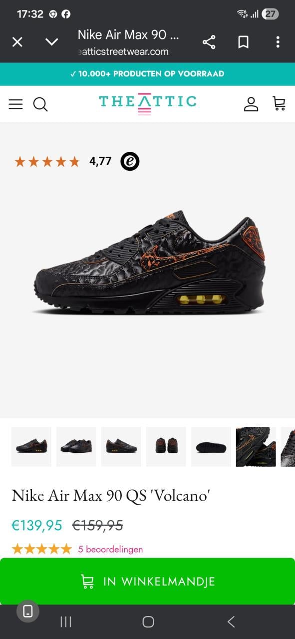 Nike air max 90 vulcano