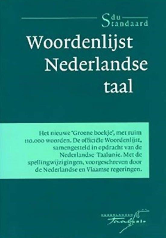 Woordenlijst Nederlandse taal 1995 Nederlandse Taalunie