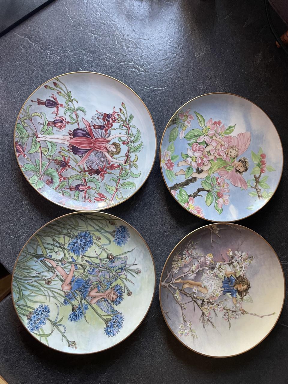 Wandborden 4 stuks flower fairies collection