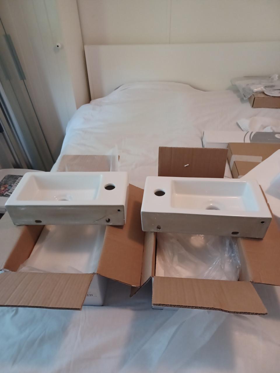 Wastafel, handenwasser toilet