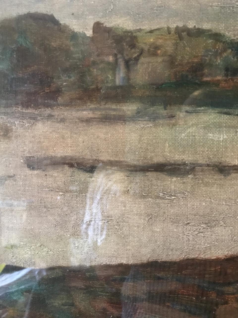 Schilderij Georges Laporte (1926-2000) - Paysage de bord de mer