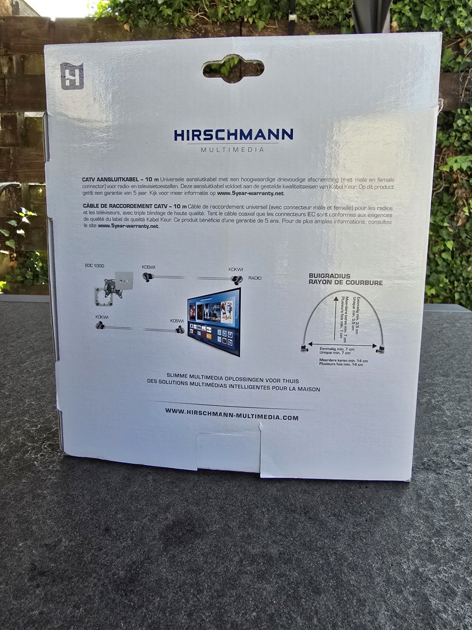 Te koop: HIRSCHMAN CATV KABEL 10M