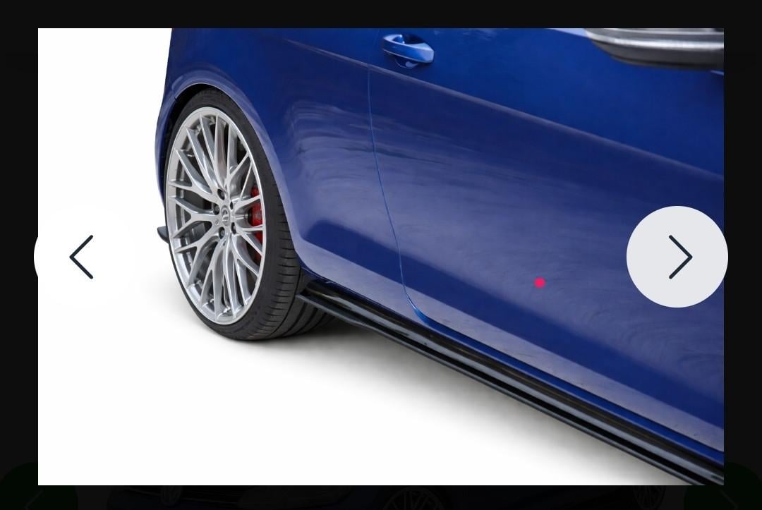 Sideskirt Golf GTI mk7 en mk7,5 glossy